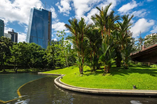 Kuala Lumpur Malaisie Février 2020 Vue Panoramique Des Bâtiments Modernes — Photo