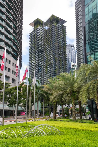 Kuala Lumpur Malaysia February 2020 Panoramic View Modern Buildings Central — 图库照片