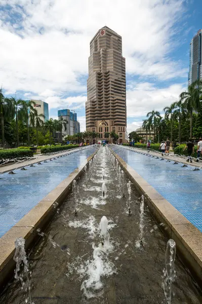 Kuala Lumpur Malaysia Luty 2020 Panoramiczny Widok Nowoczesne Budynki Centrum — Zdjęcie stockowe