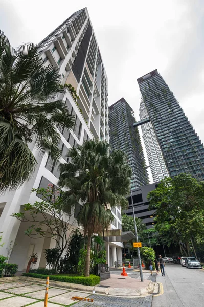 Kuala Lumpur Malaysia Februar 2020 Blick Auf Moderne Gebäude Zentrum — Stockfoto