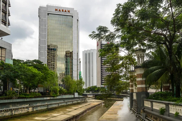 Kuala Lumpur Malaysia February 2020 Panoramatický Pohled Moderní Budovy Centru — Stock fotografie