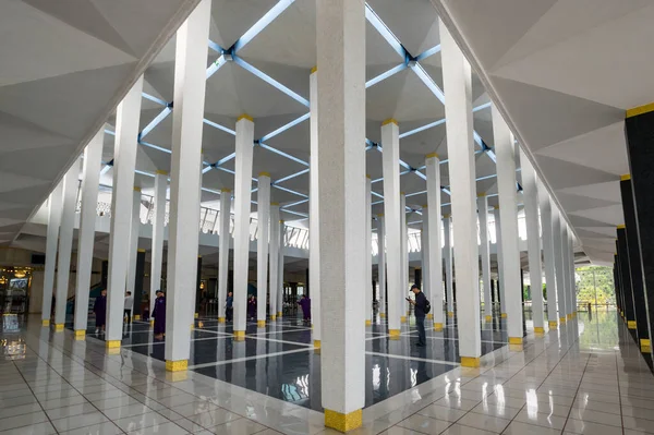 Kuala Lumpur Malaysia Fevereiro 2020 Interior Mesquita Nacional Malásia Kuala — Fotografia de Stock