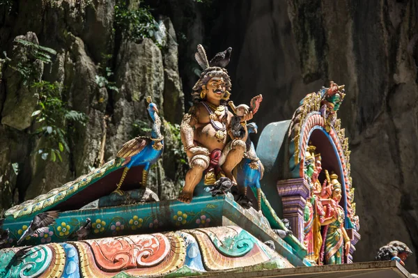 Batu Caves Est Une Colline Calcaire Qui Une Série Grottes — Photo