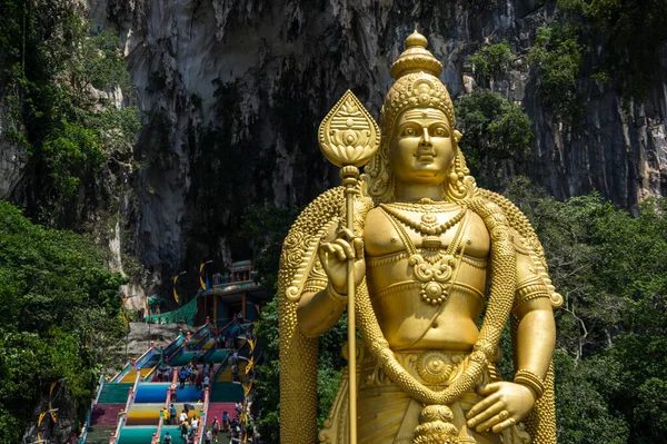 Lord Murugan Szobra Legmagasabb Szobra Egy Hindu Istenségnek Malajziában — Stock Fotó
