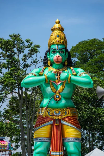 Batu Caves Een Kalksteenheuvel Met Een Reeks Grotten Grottempels Gombak — Stockfoto