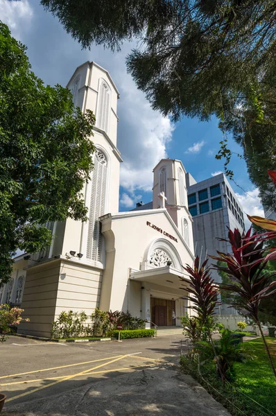 Katedra Jana Ewangelisty Jest Kościołem Matką Rzymskokatolickiej Archidiecezji Kuala Lumpur — Zdjęcie stockowe