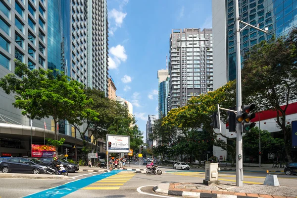 Kuala Lumpur Malaysia Februar 2020 Blick Auf Die Straße Zentrum — Stockfoto
