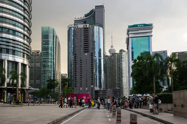 Kuala Lumpur Malaysia Fevereiro 2020 Vista Rua Centro Kuala Lumpur — Fotografia de Stock