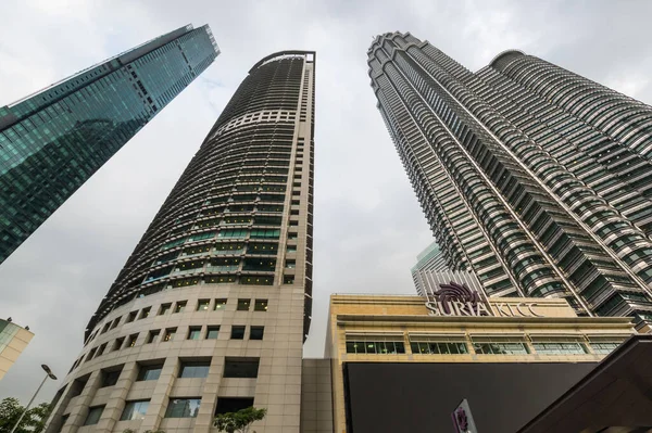 Kuala Lumpur Malaysia Luty 2020 Petronas Towers Znane Również Jako — Zdjęcie stockowe