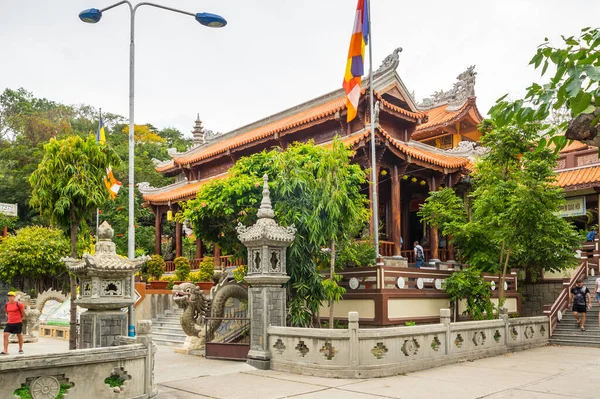 Nha Trang Vietnam Fevrier 2020 Long Son Pagoda Est Temple — Photo