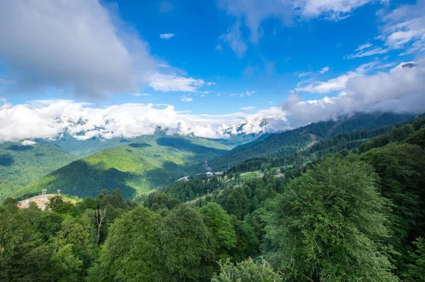 View Caucasian Mountains Resort Red Glade Krasnodar Krai Russia — Stock Photo, Image