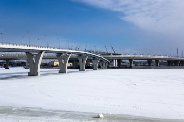 Saint-Petersburg ve Finlandiya Körfezi 'nin panoramik manzarası, Rusya
