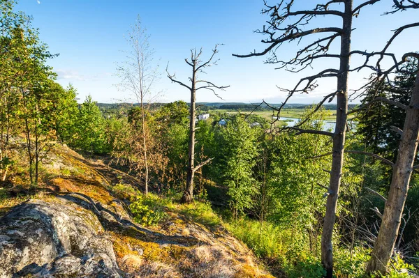 Kuhavuori Mount Sortavala Town Republic Karelia Russia Located Northern Tip — Stock Photo, Image