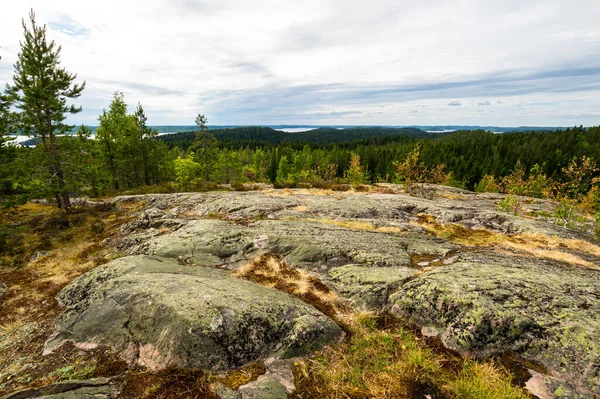 Vista Desde Monte Hiidenvuori Karelia República Karelia Rusia —  Fotos de Stock