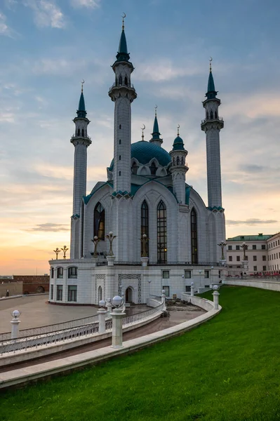 Kul Sharif Mecset Oroszország Egyik Legnagyobb Mecsete Kazán Tatár Köztársaság — Stock Fotó
