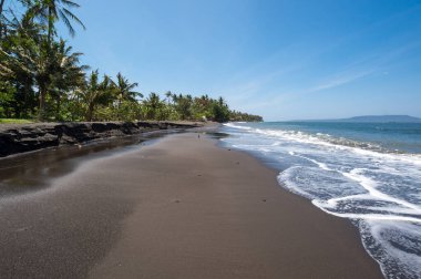 Endonezya 'daki Java Adası' ndaki Hint Okyanusu kıyısı