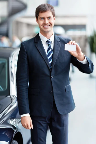 Seller business card — Stock Photo, Image