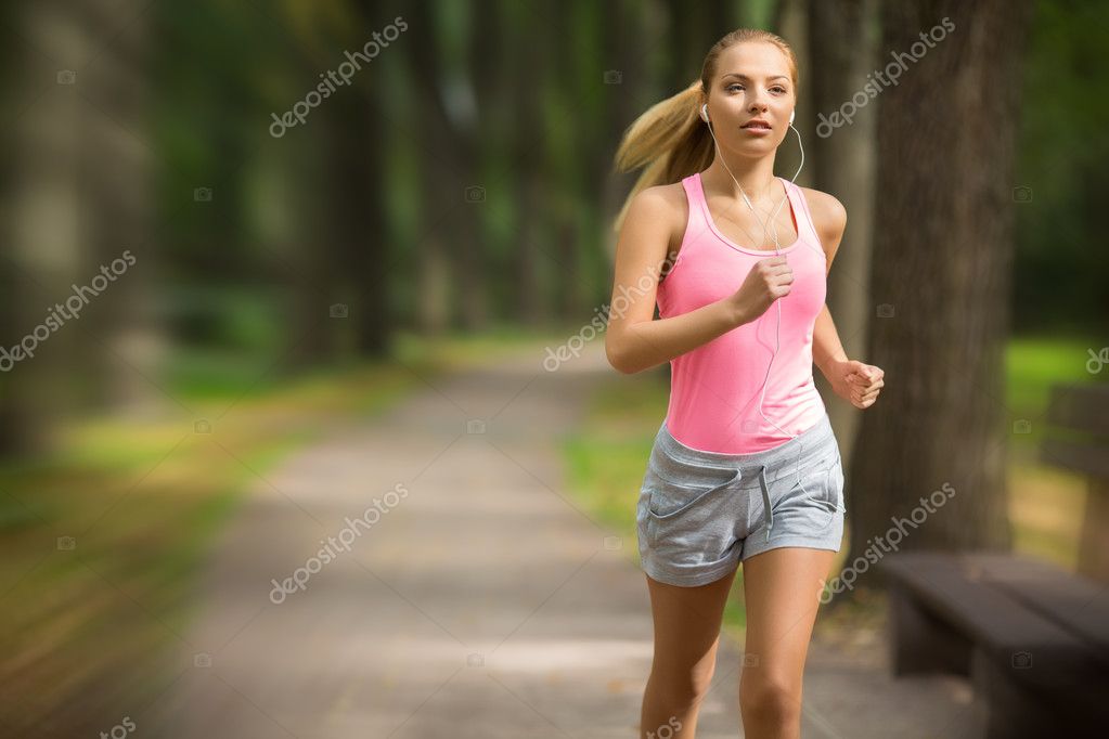 Running girl Stock Photo by ©Deklofenak 37284591