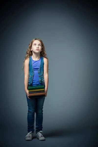 Menina com livro — Fotografia de Stock