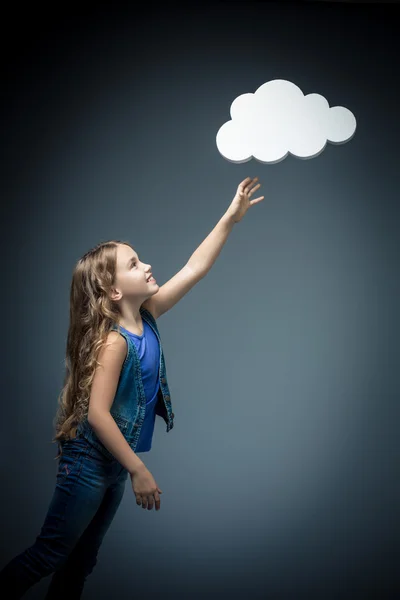 Mädchen im Studio — Stockfoto