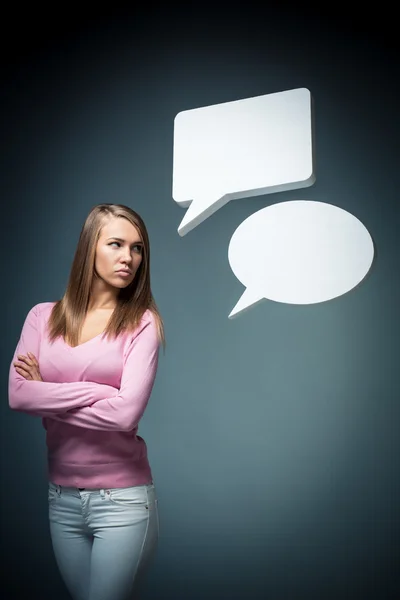 Woman in studio — Stock Photo, Image