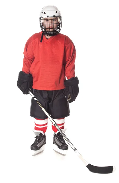 Retrato de jugador de hockey sobre hielo — Foto de Stock