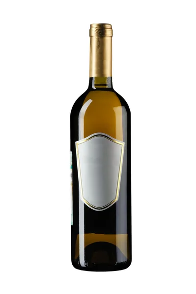 Garrafa de vinho em branco — Fotografia de Stock