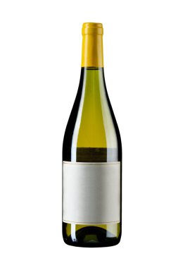 cam şişe üzerinde beyaz izole