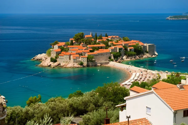 Eiland Sveti Stefan — Stockfoto