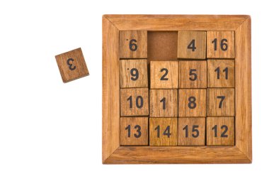 Beyaz numaraları ile bulmaca