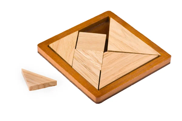 Puzzel met geometrische vormen — Stockfoto