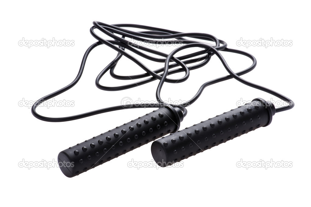 skipping rope on white