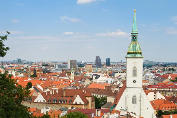 Vista para a cidade de Bratislava — Fotografia de Stock