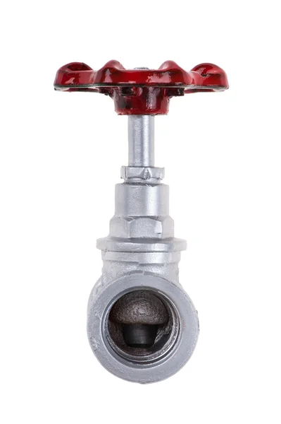 Brass valve on white — Stock Photo, Image