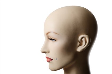 bir kadın manneqin, profil headshot