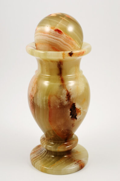 small carved jade vase