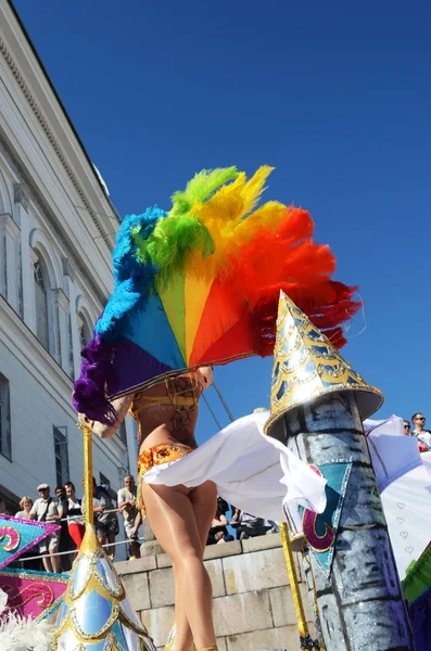 Helssinki, FINLÂNDIA, JUNHO 8. Carnaval tradicional de samba de verão em 8 de junho de 2013 em Helsinque, Finlândia . — Fotografia de Stock