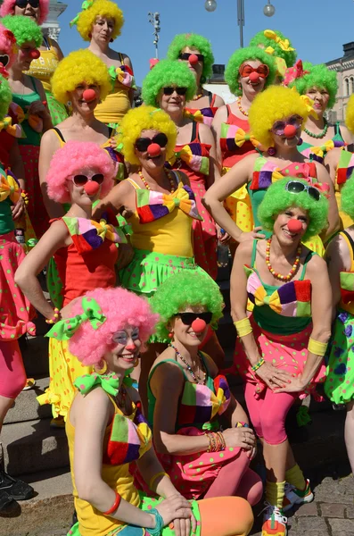 HELSINKI, FINLAND, JUNE 8. Traditional summer samba carnival on June 8, 2013 in Helsinki, Finland. — Stock Photo, Image