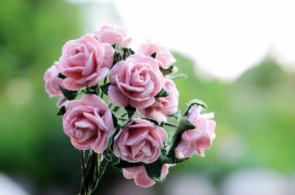 Artificial bouquet of roses — Stock Photo, Image