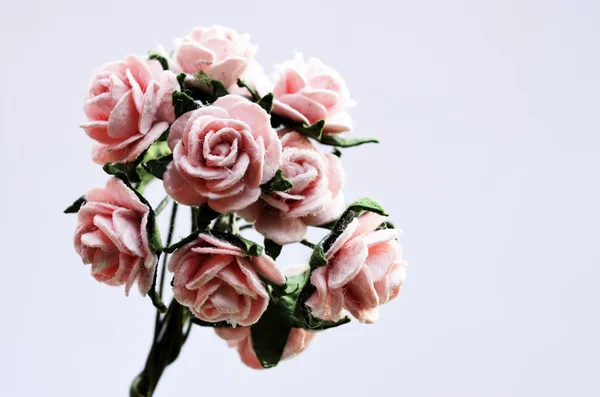 Artificial bouquet on a gray background — Stock Photo, Image