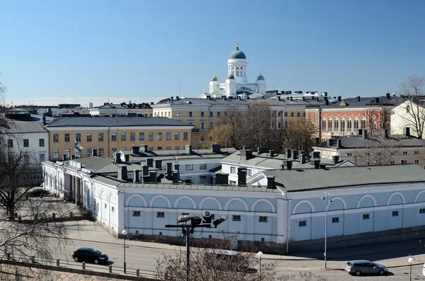 Blick auf Helsinki mit der Kathedrale — Stockfoto