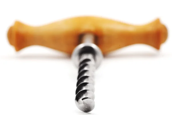 Closeup of vintage corkscrew — Stock Photo, Image