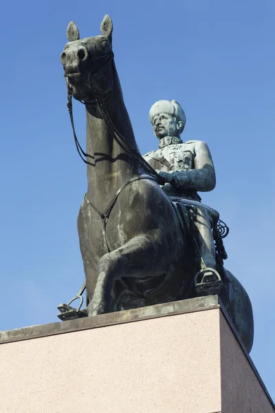 HELSINKI, FINLANDE, 21 JANVIER 2014 : Le monument au maréchal Man — Photo