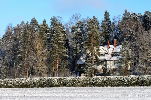 Jarvenpaa, finland, 22 januari 2014: ainola, het huis grote fin — Stockfoto