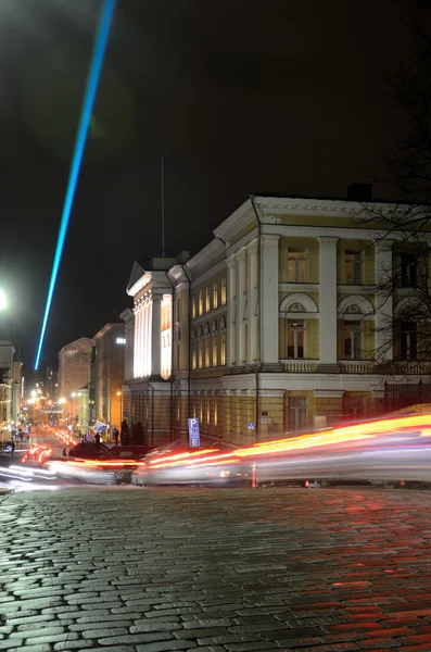 Helsingfors, finland, den 5 januari, 2014: Helsingfors lux ljus även — Stockfoto