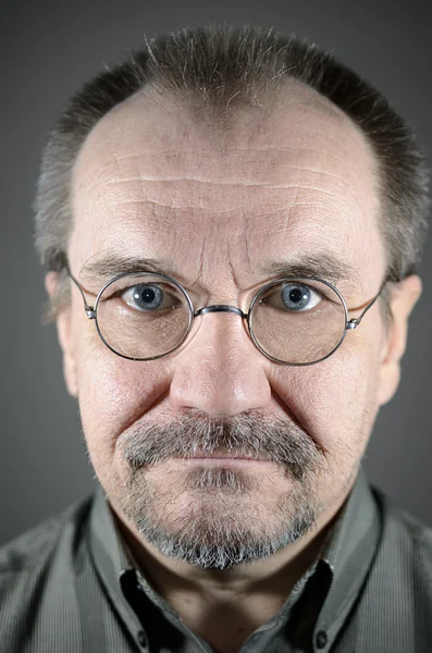 Middle-aged man with glasses, mustache and beard — Stock Photo, Image