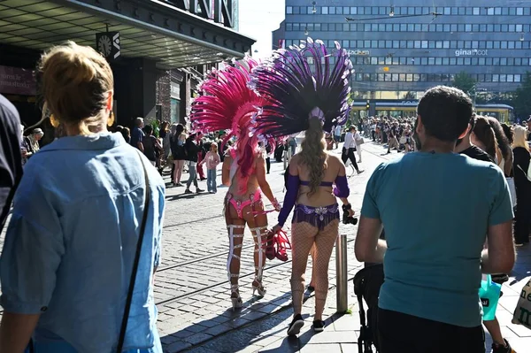 Helsinki Finlande Juin 2022 Traditionnel Helsinki Samba Carnaval Événement Comprend — Photo