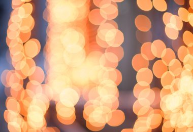 Noel ışığının soyut yuvarlak bokeh arkaplanı