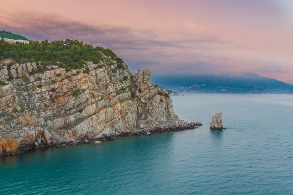 Paisaje de Crimea sanset cerca de yalta — Stockfoto