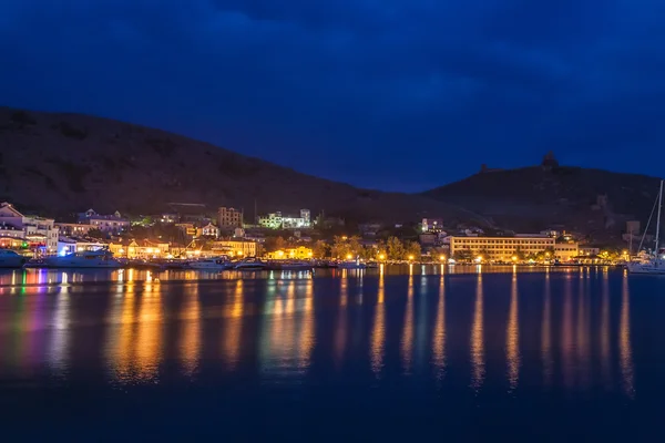 Balaklava κόλπο στη διάρκεια της νύχτας — Φωτογραφία Αρχείου